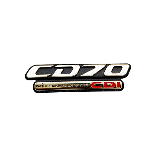 EMBLEM / MONOGRAM SIDE COVER HONDA CDI70 PRIME PLUS QUALITY (BOX PACK) 93
