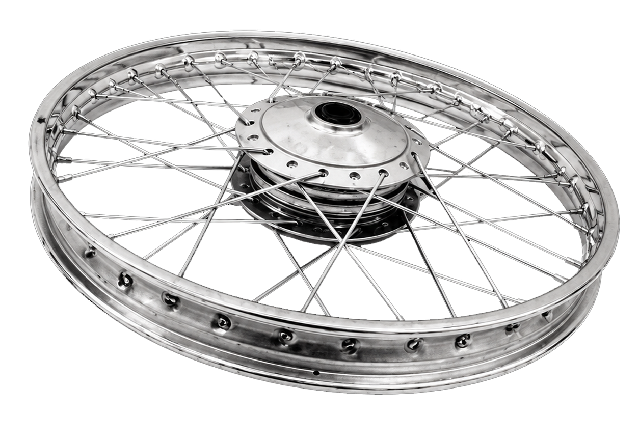 WHEEL RIM 2.25 X 17 SIZE 1.2 X 17 WITH DRUM &amp; SPOKES CDI70 FRONT OEM QUALITY (BOX PACK) 2003
