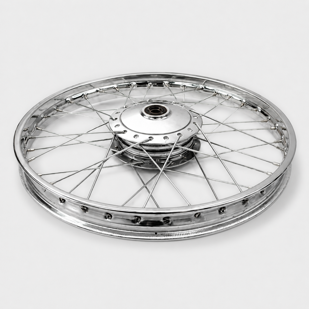 WHEEL RIM 2.25 X 17 SIZE 1.2 X 17 WITH DRUM &amp; SPOKES CDI70 FRONT OEM QUALITY (BOX PACK) 2003