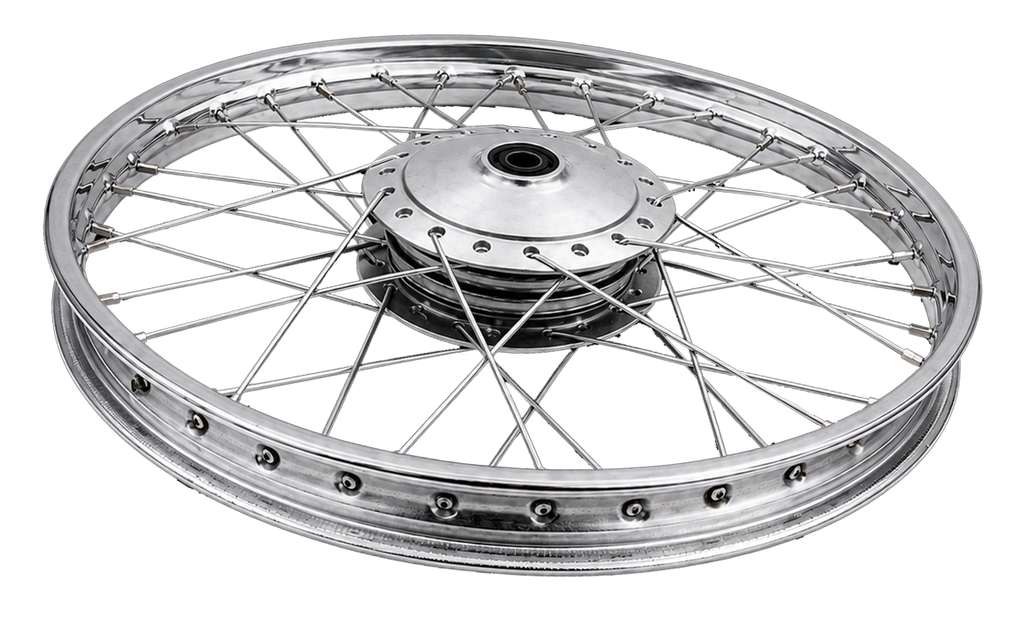 WHEEL RIM 2.25 X 17 SIZE 1.2 X 17 WITH DRUM &amp; SPOKES CDI70 FRONT BIG HOLE OEM QUALITY (BOX PACK) 2003
