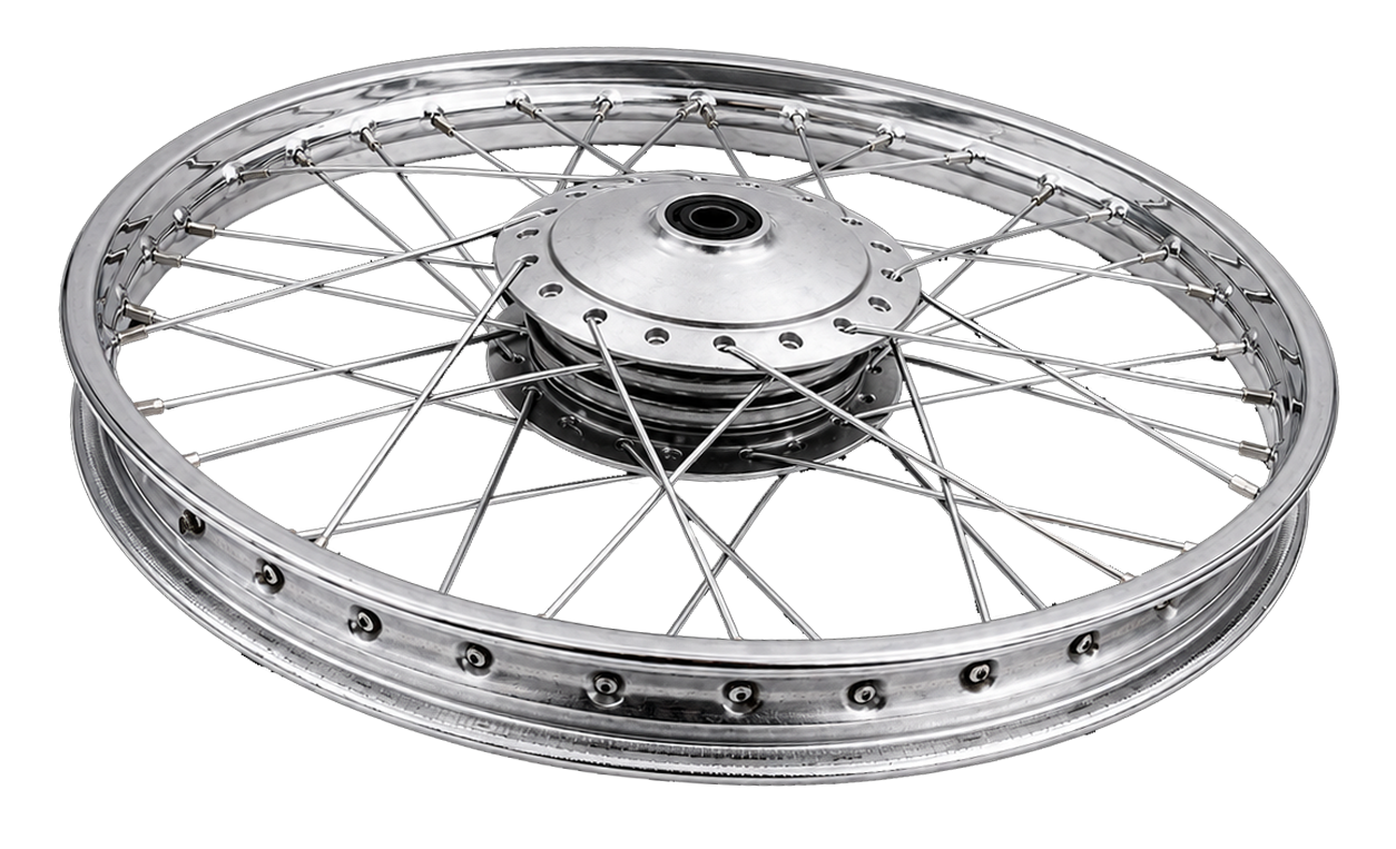 WHEEL RIM 2.25 X 17 SIZE 1.2 X 17 WITH DRUM &amp; SPOKES CDI70 FRONT BIG HOLE OEM QUALITY (BOX PACK) 2003