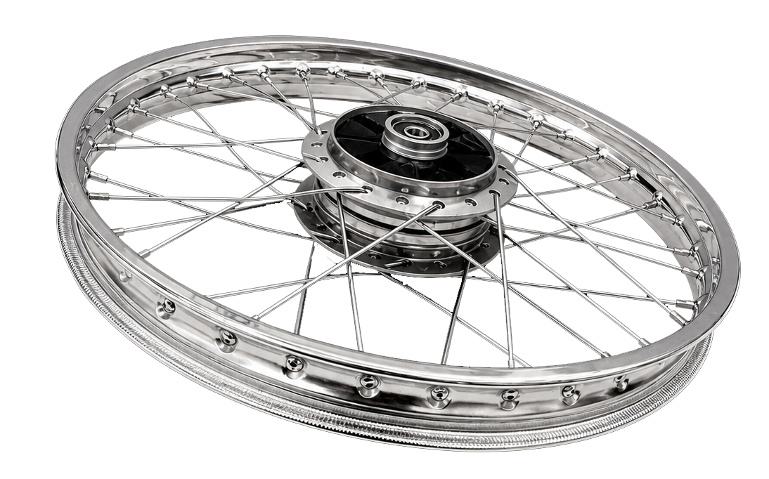 WHEEL RIM 2.50 X 17 SIZE 1.4 X 17 WITH DRUM &amp; SPOKES CDI70 REAR BIG HOLE OEM QUALITY (BOX PACK) 2003