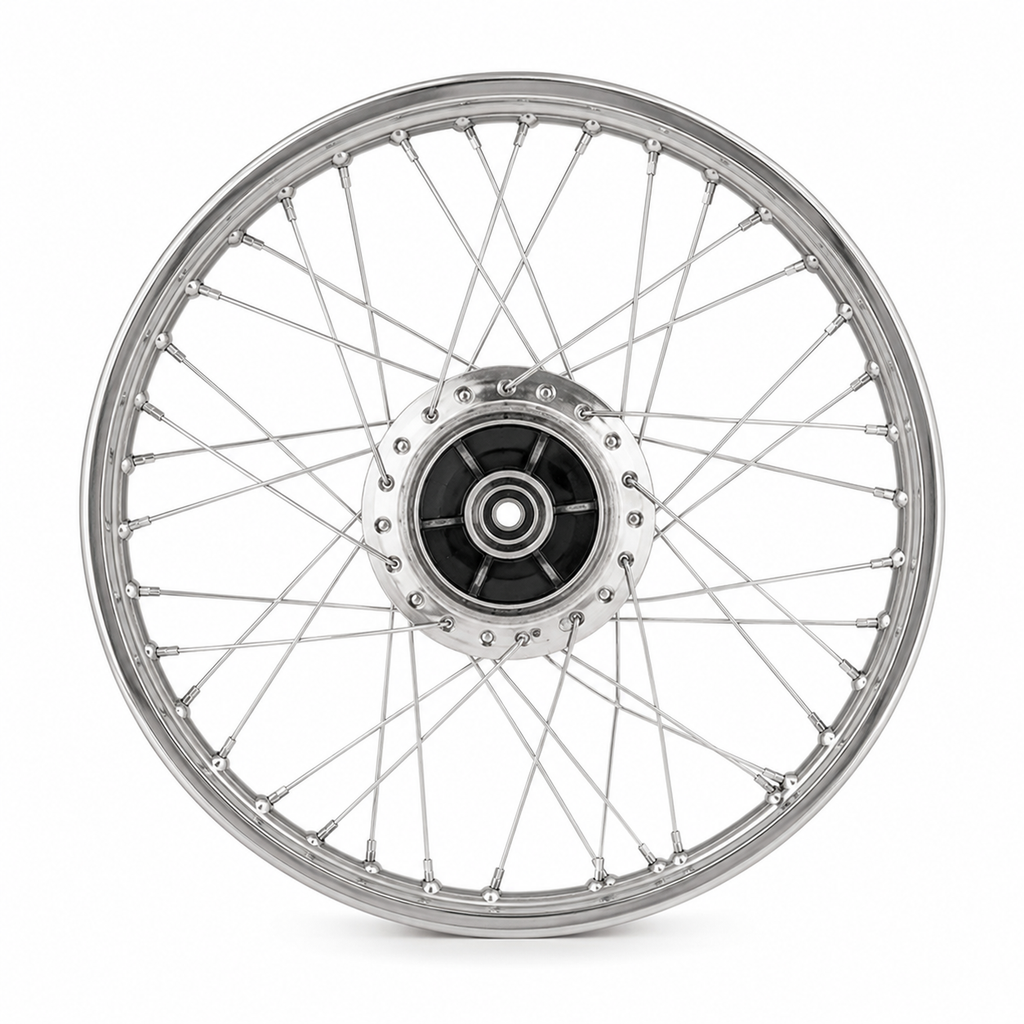 WHEEL RIM 2.50 X 17 SIZE 1.4 X 17 WITH DRUM &amp; SPOKES CDI70 REAR BIG HOLE OEM QUALITY (BOX PACK) 2003