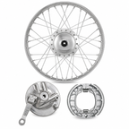WHEEL RIM COMPLETE WITH PANEL PLATE &amp; BRAKE SHOE CDI70 FRONT OEM QUALITY (BOX PACK) 2003
