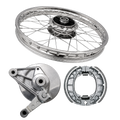 WHEEL RIM COMPLETE WITH PANEL PLATE &amp; BRAKE SHOE CDI70 REAR OEM QUALITY (BOX PACK) 2003