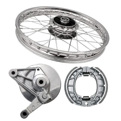 CDI70 WHEEL RIM COMPLETE WITH PANEL PLATE &amp; BRAKE SHOE REAR OEM QUALITY 2003