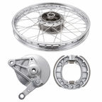 WHEEL RIM COMPLETE WITH PANEL PLATE &amp; BRAKE SHOE CDI70 REAR OEM QUALITY (BOX PACK) 2003