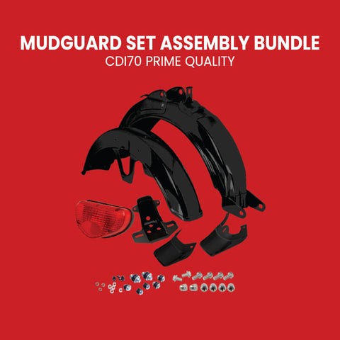 Mudguard Set Bundle Black CDI-70