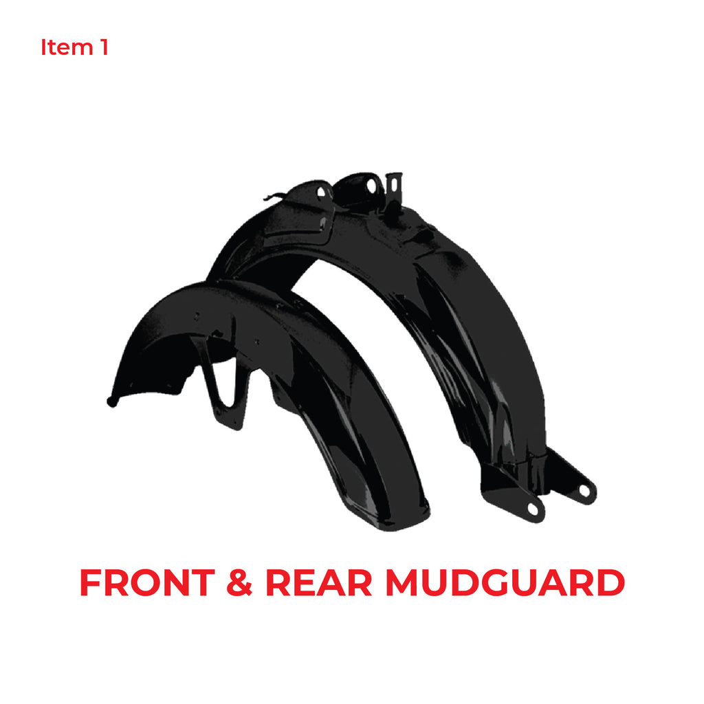 Mudguard Set Bundle Black CDI-70