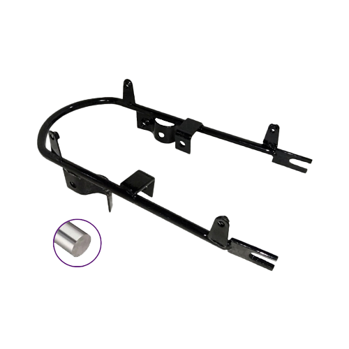 SEAT PIPE ASSEMBLY IRON ROD CDI70 ECONOMICAL BLACK (POUCH PACK)