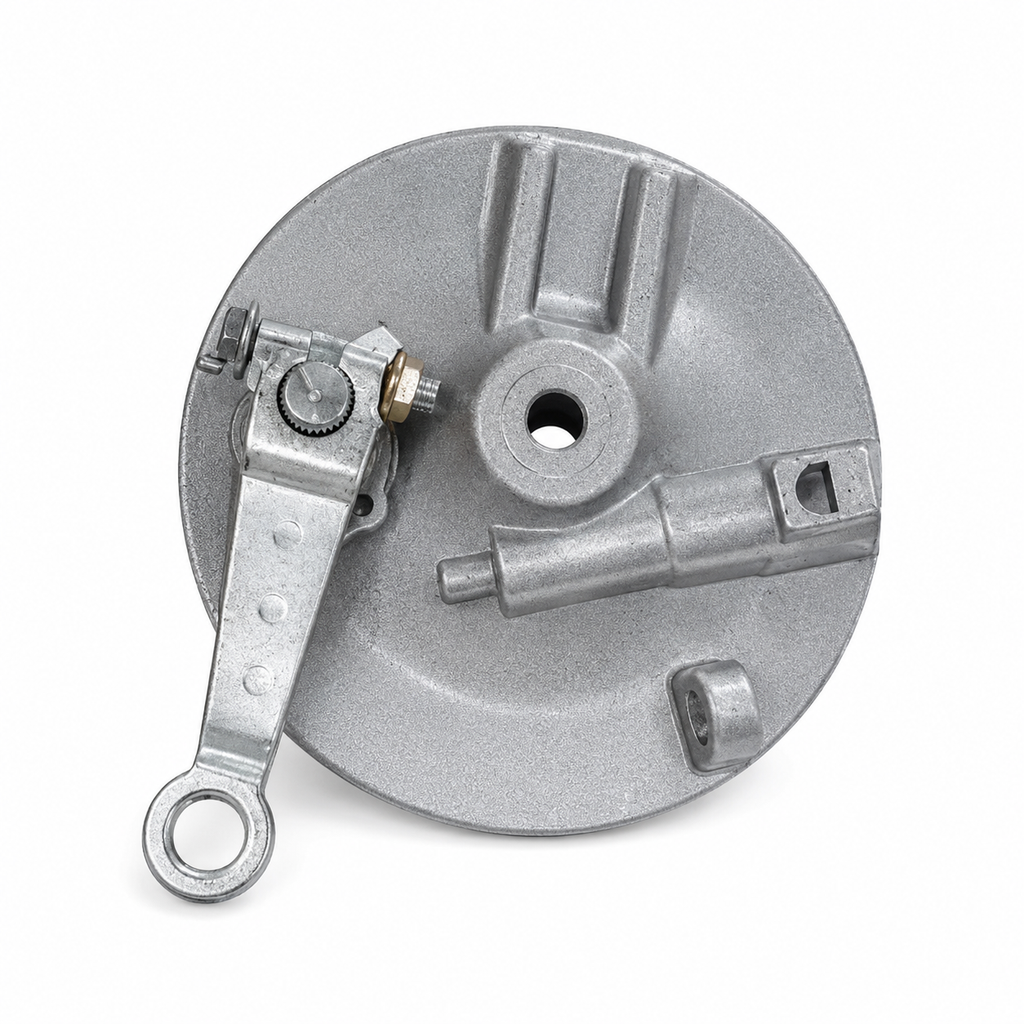 WHEEL DRUM, PANEL PLATE CDI 70 / EUROII FRONT COMPLETE OEM QUALITY (POUCH PACK)