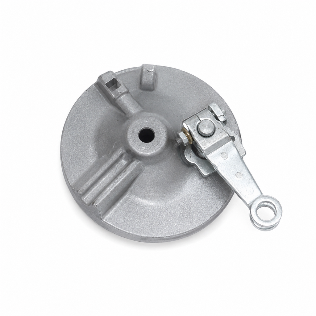 WHEEL DRUM, PANEL PLATE CDI 70 / EUROII FRONT COMPLETE OEM QUALITY (POUCH PACK)