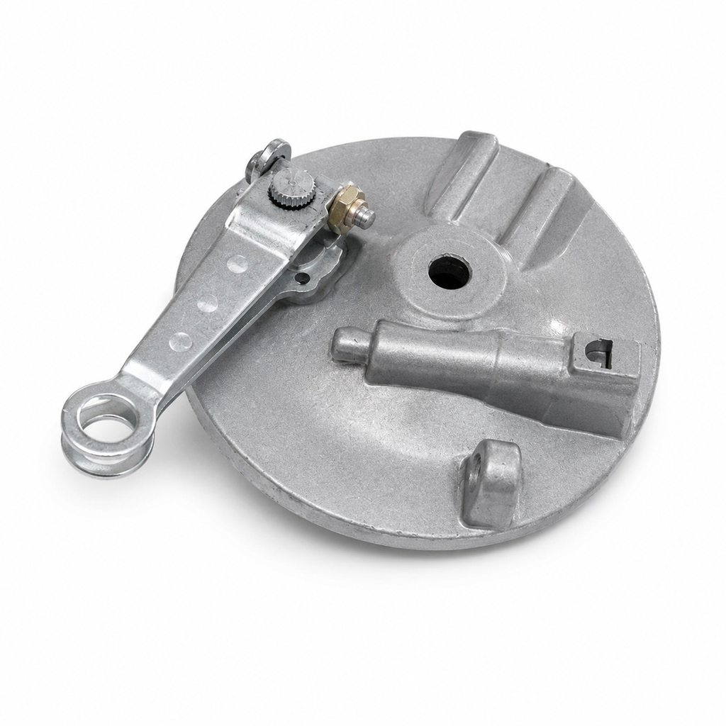WHEEL DRUM, PANEL PLATE CDI 70 / EUROII FRONT COMPLETE OEM QUALITY (POUCH PACK)