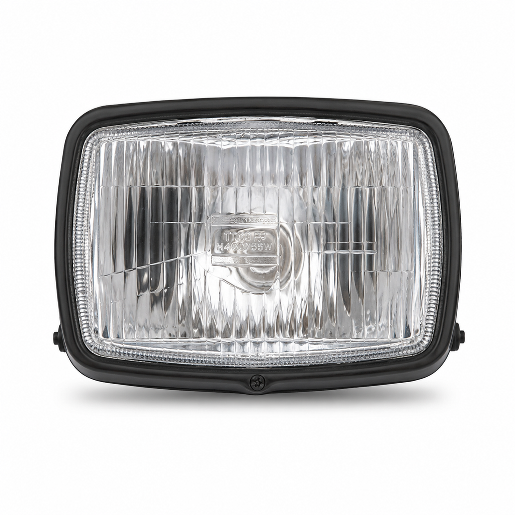 HEAD LIGHT WITHOUT CASE STANLEY BLACK RIM CDI70 OEM QUALITY (BOX PACK)