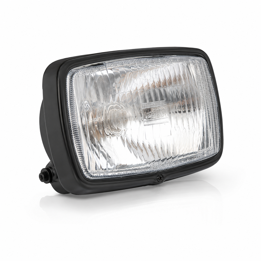 HEAD LIGHT WITHOUT CASE STANLEY BLACK RIM CDI70 OEM QUALITY (BOX PACK)