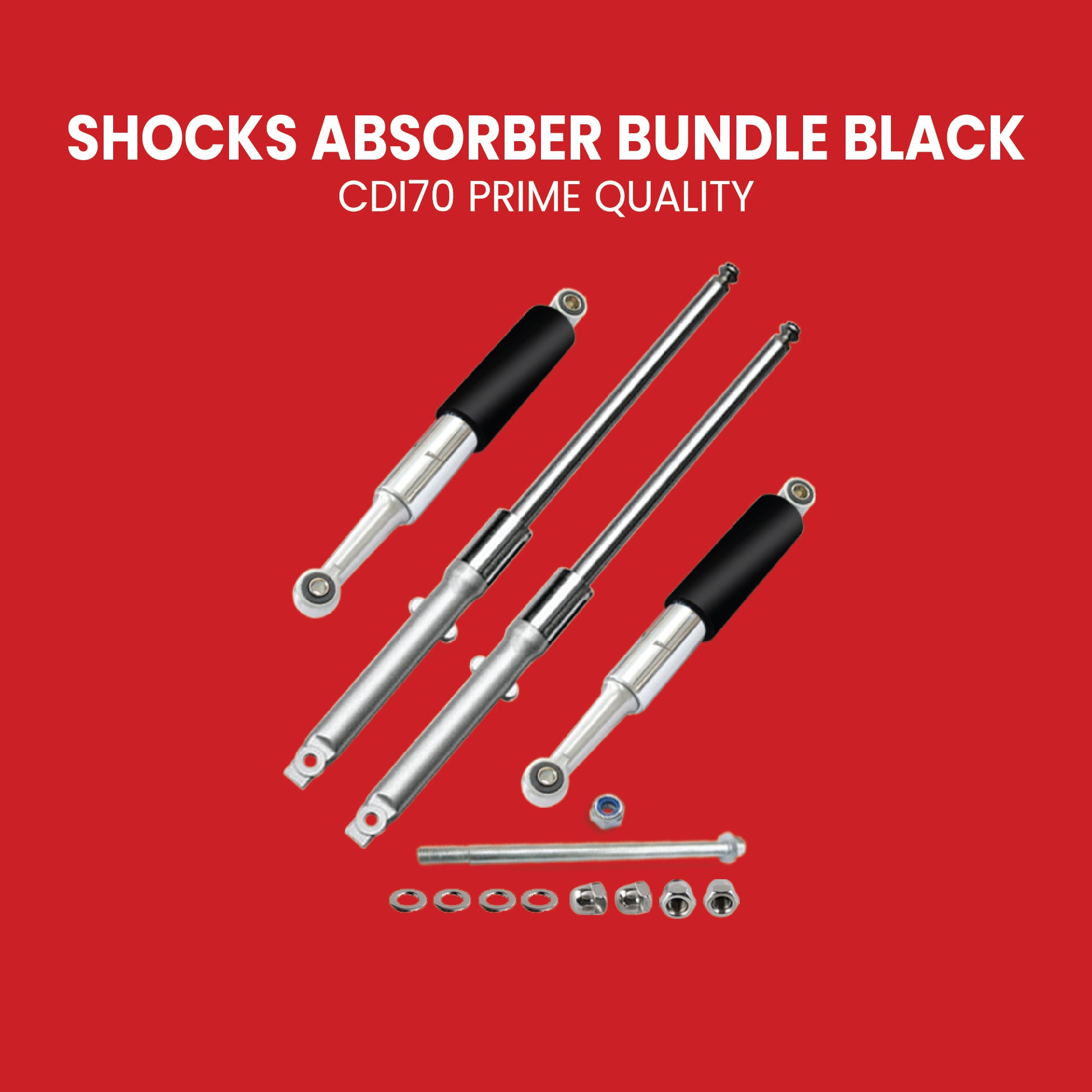 Shock Absorber Bundle 92 CD-70 (Black)