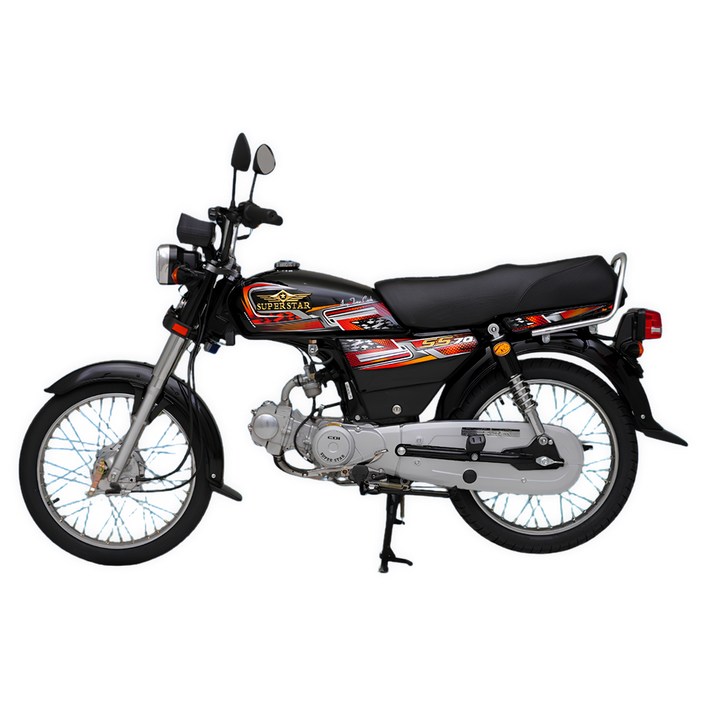 Super Star 70cc 4 stroke air cooled engine motorcycle
