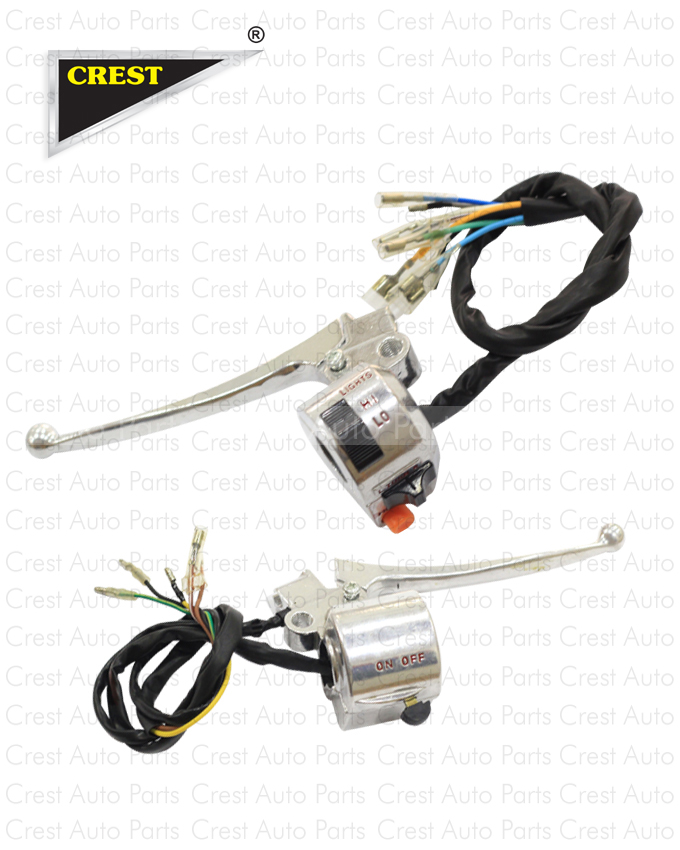 SWITCH ASSEMBLY COMPLETE CDI70 SILVER LEFT & RIGHT SIDE OEM QUALITY (BOX PACK) 86 TILL 2003