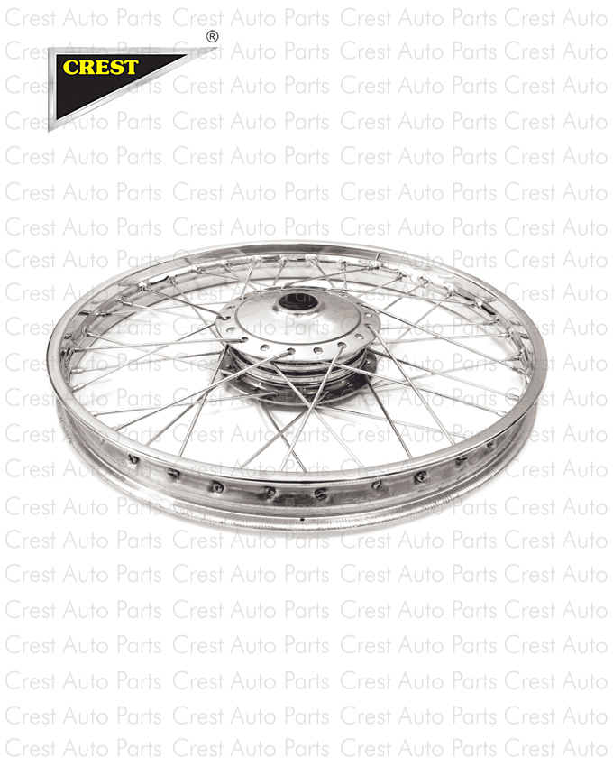 WHEEL RIM 2.25 X 17 SIZE 1.2 X 17 WITH DRUM & SPOKES CDI70 FRONT OEM QUALITY (BOX PACK) 2003 ONWARDS