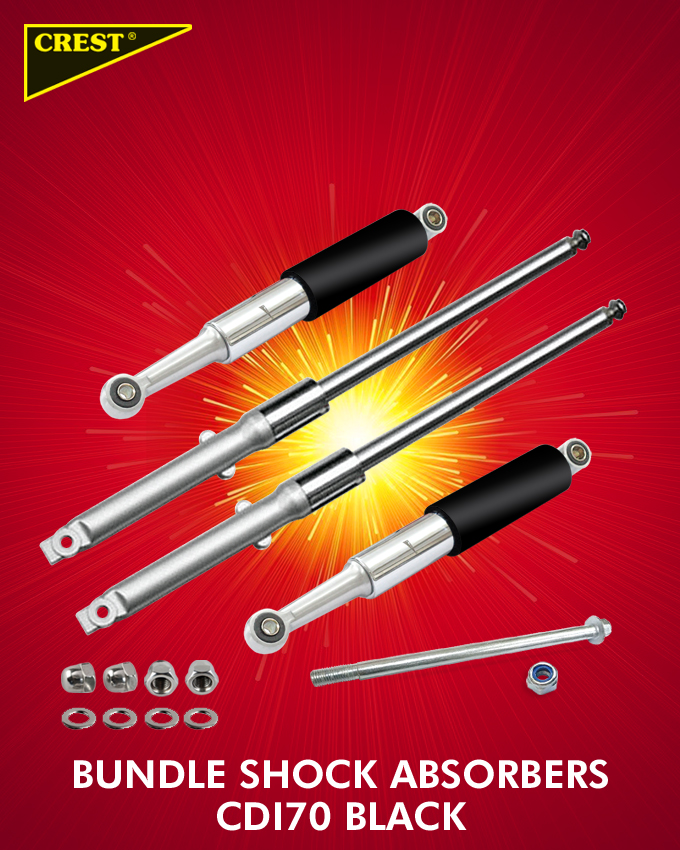 SHOCK ABSORBERS BUNDLE CDI70 BLACK