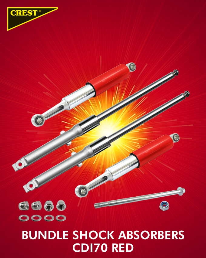 SHOCK ABSORBERS BUNDLE CDI70 RED